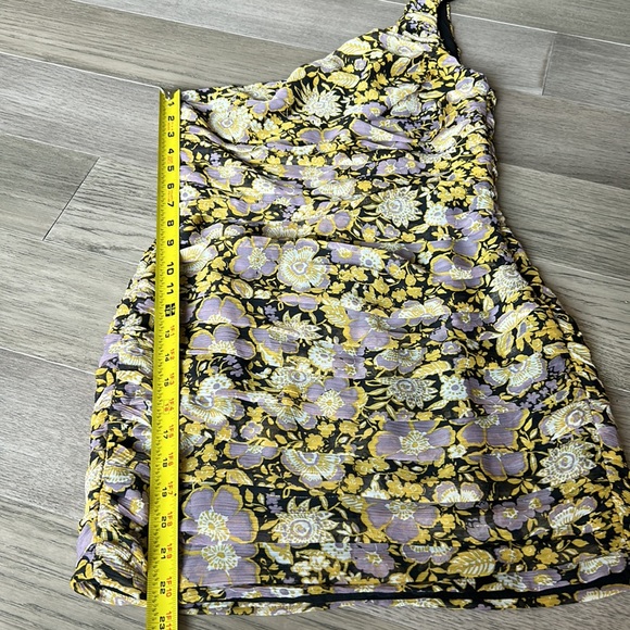 Zara NWT one shoulder mini dress size small B7 - Picture 14 of 15